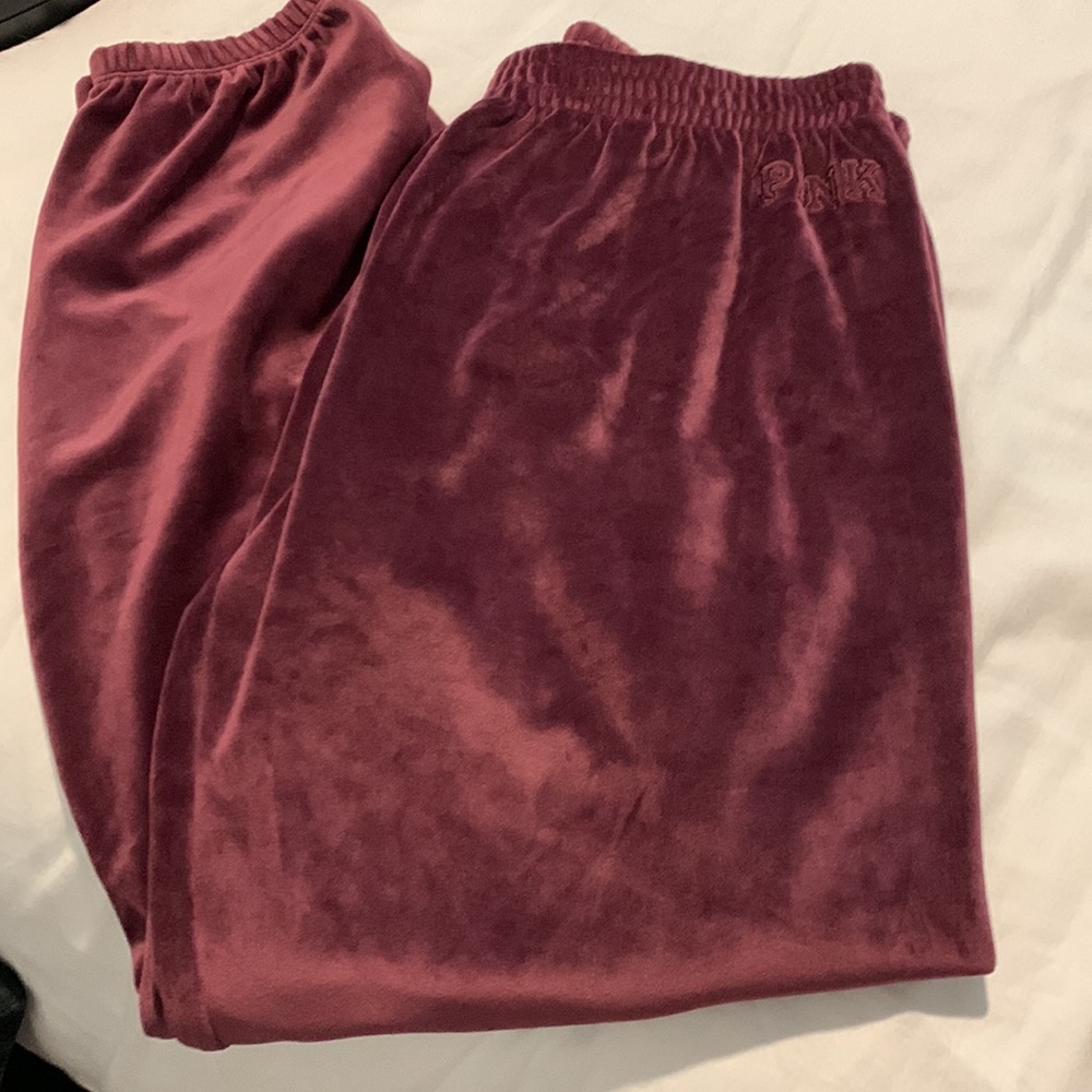 VS PINK Velour Pants - Picture 2 of 13